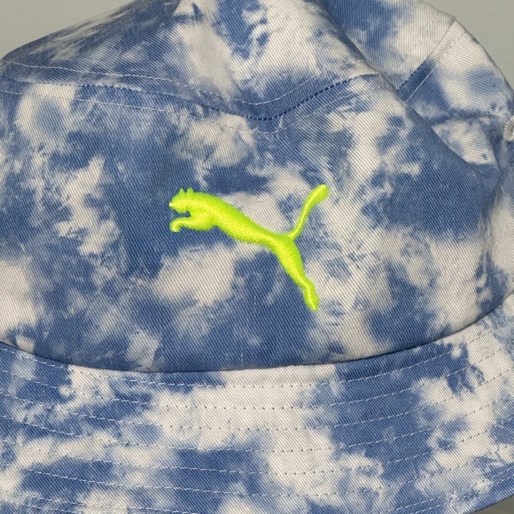 Puma Unisex Juno Blue Tie Dye Bucket Hat NWT - Picture 7 of 8